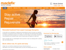 Tablet Screenshot of musclefix.com.au